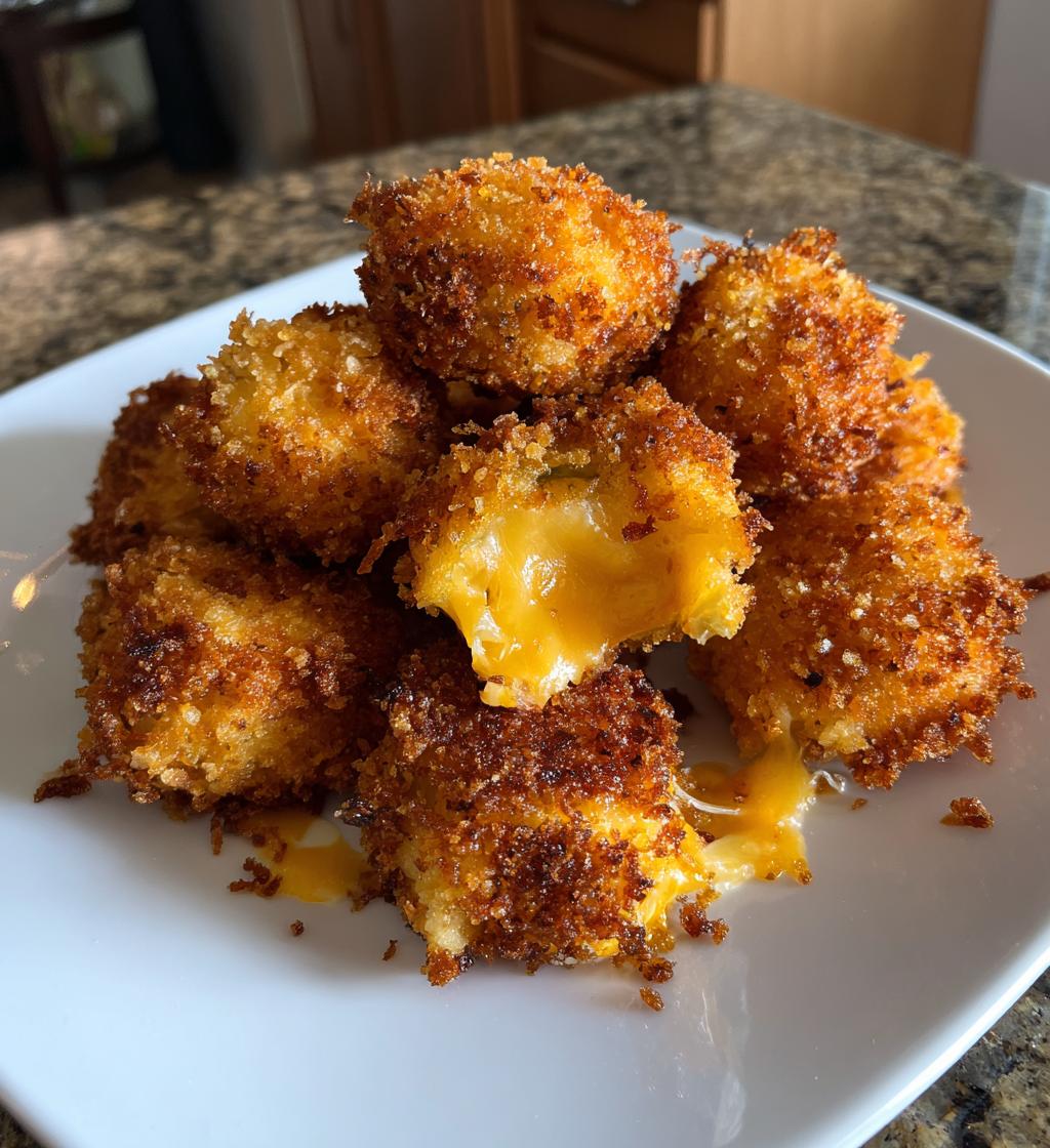 Crispy Pickle Cheese Bites