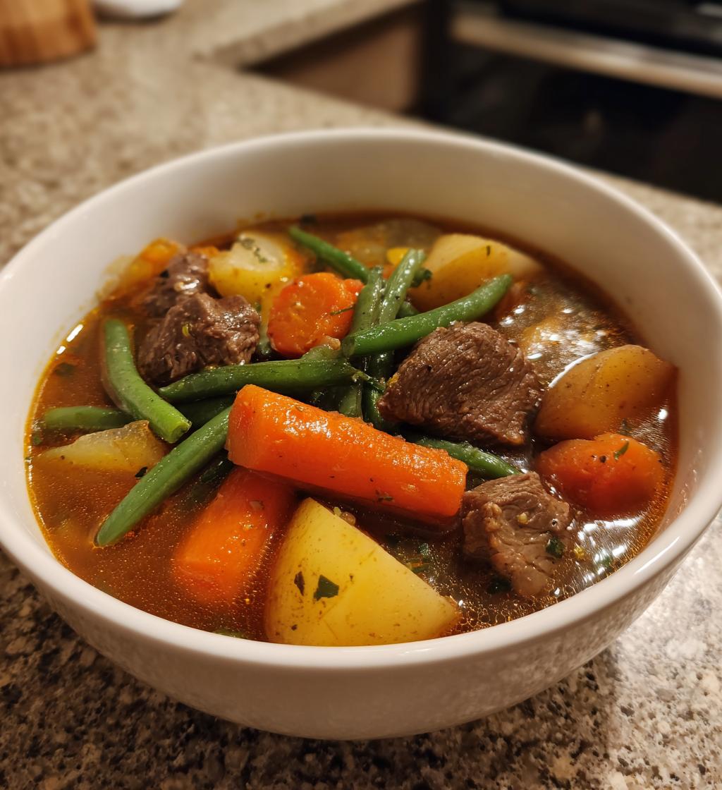 Crockpot Beef Vegetable Soup