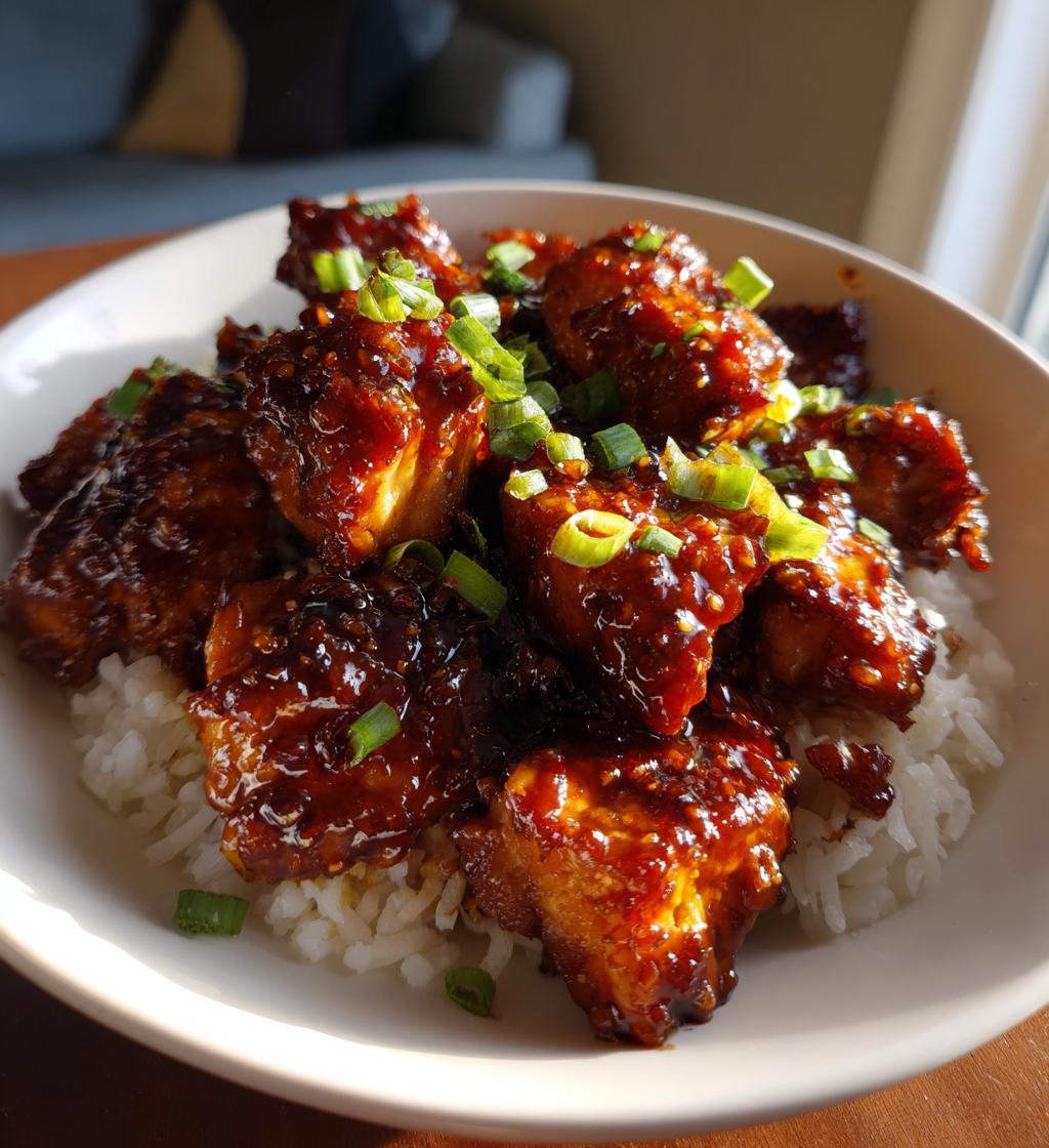 Crockpot Brown Sugar Balsamic Glazed Chicken