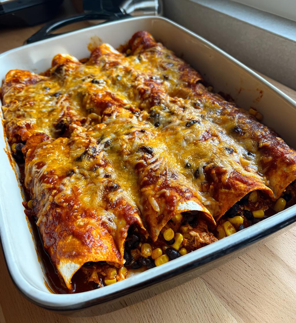 Crockpot Chicken Enchiladas - detail 1