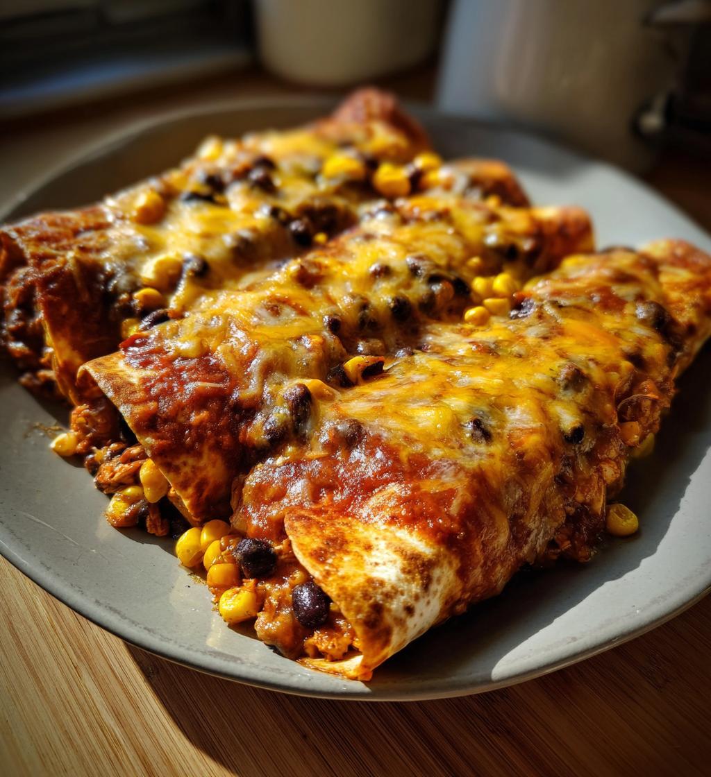 Crockpot Chicken Enchiladas