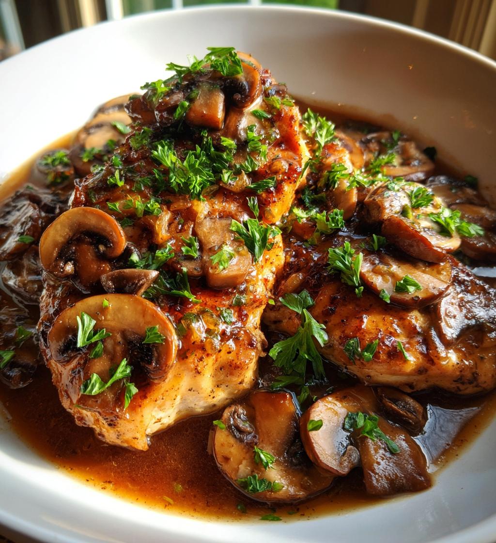 Crockpot Chicken Marsala