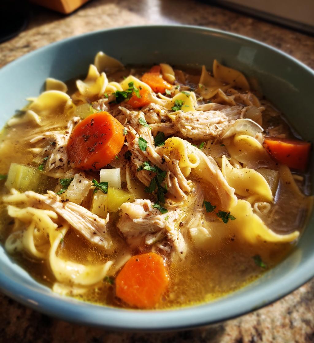Crockpot Chicken Noodles - detail 1