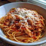 Crockpot Chicken Spaghetti
