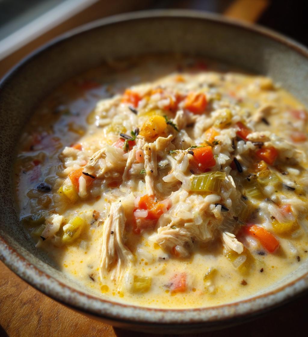 Crockpot Chicken Wild Rice Soup