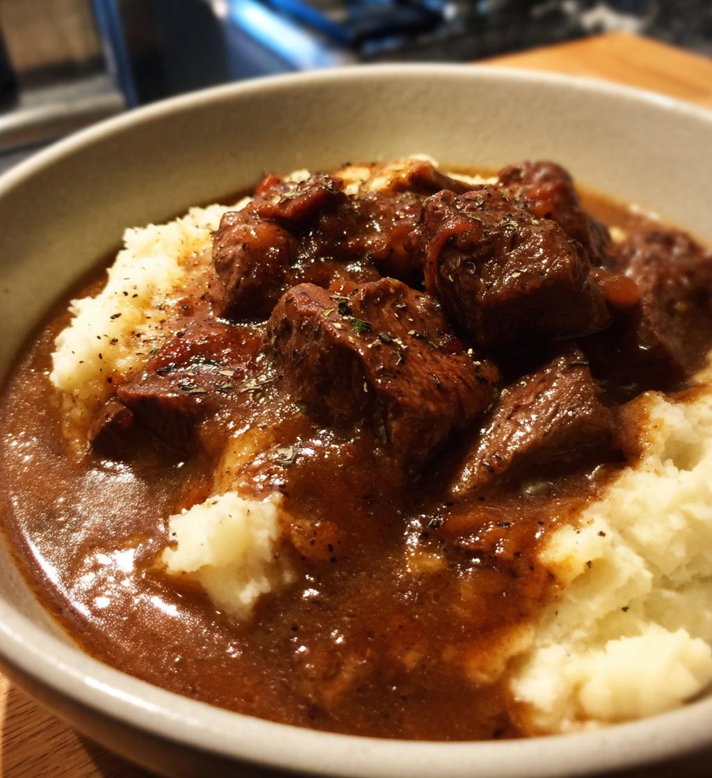 Crockpot Cubed Steak And Gravy - detail 1