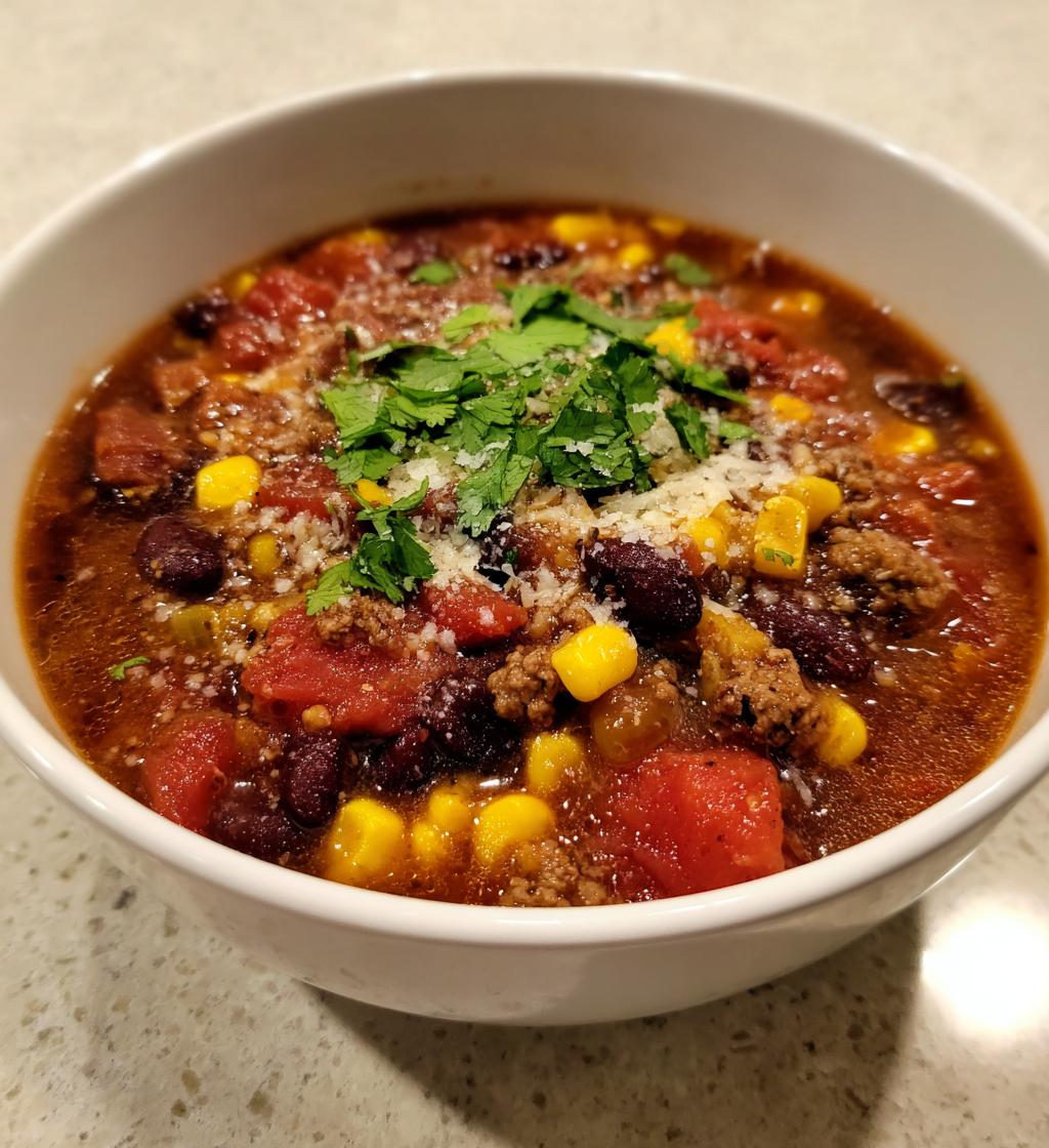 Crockpot Taco Soup - detail 1