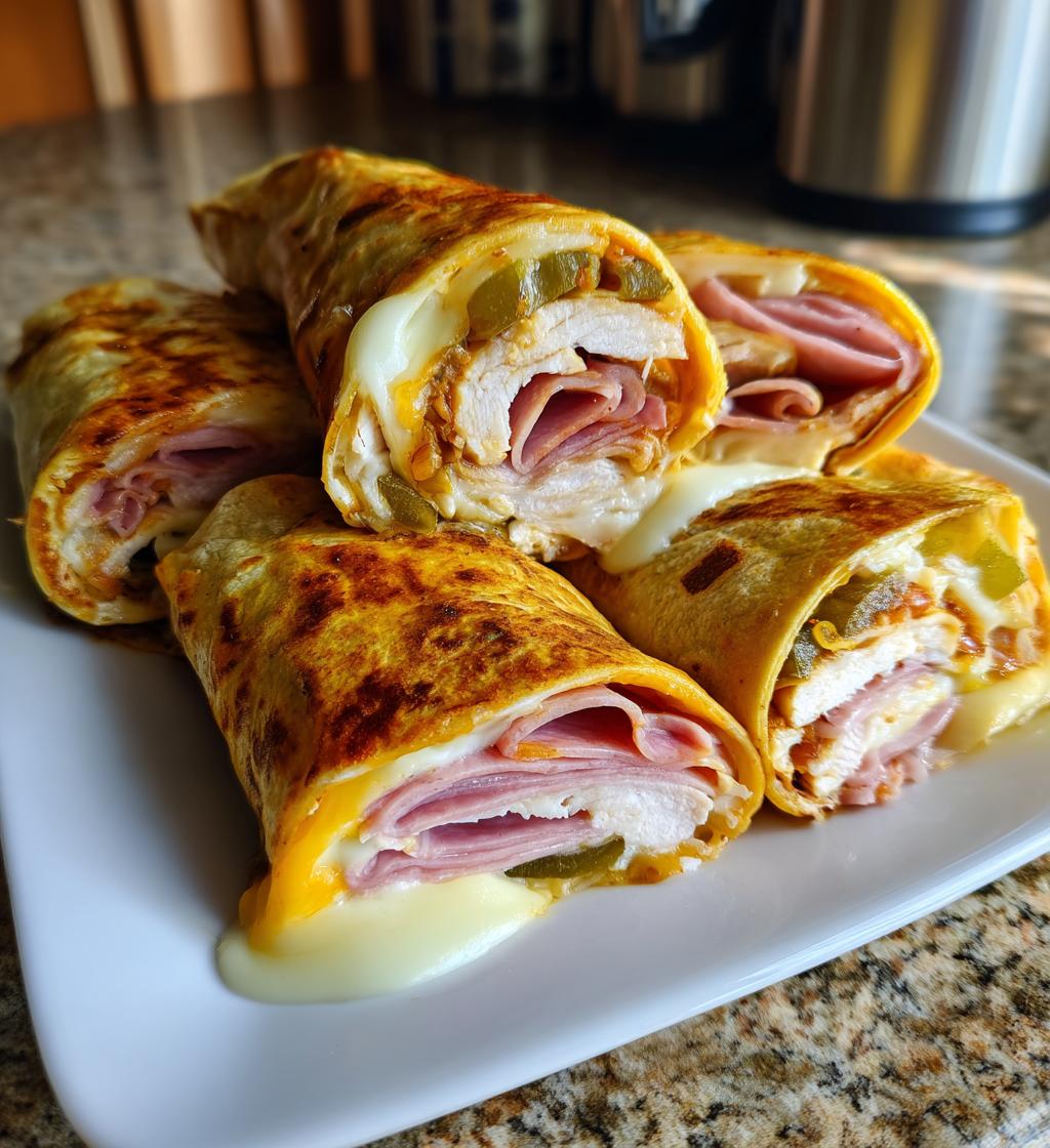 Cubano Chicken Roll Ups
