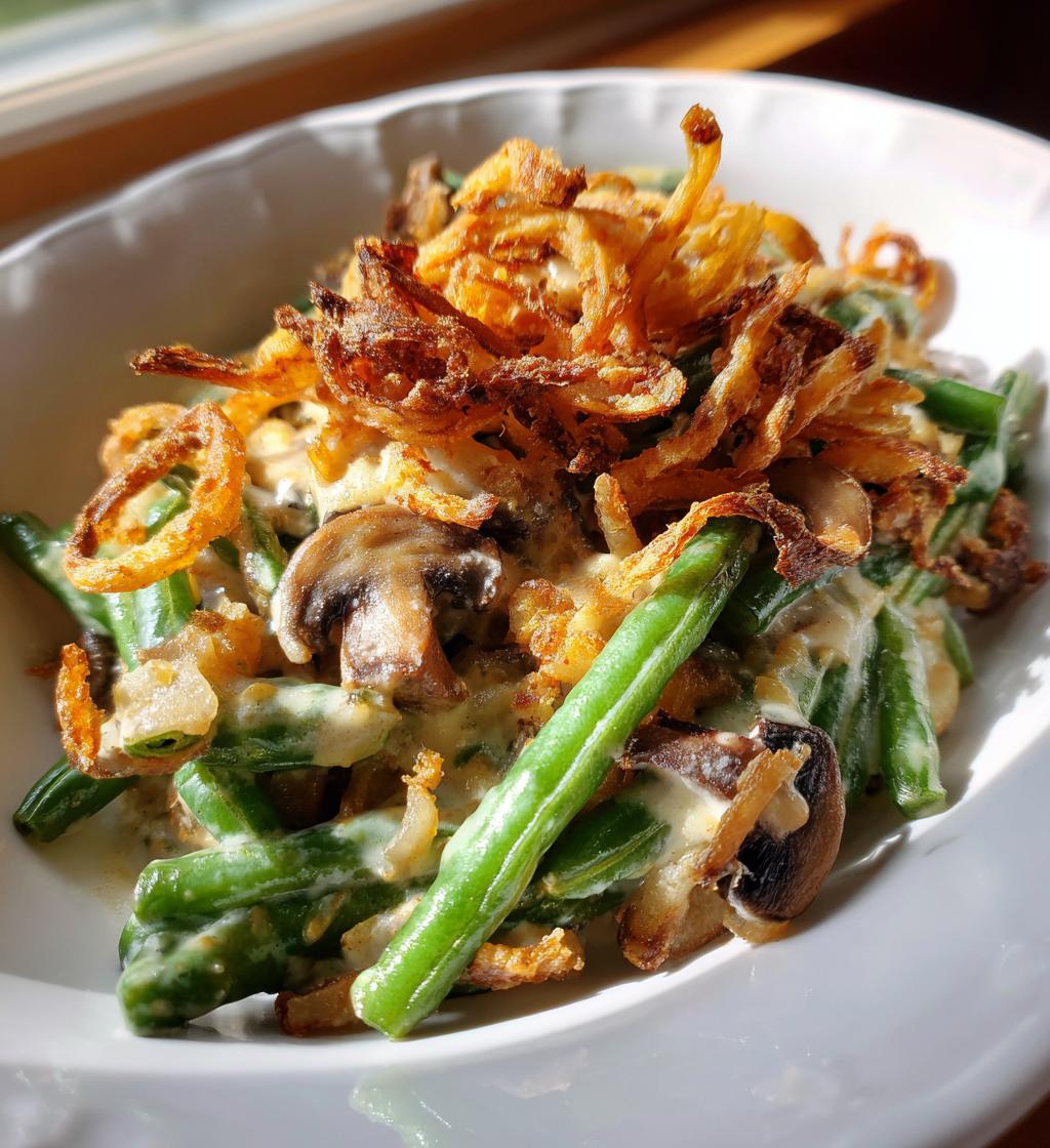 Dairy Free Green Bean Casserole - detail 1