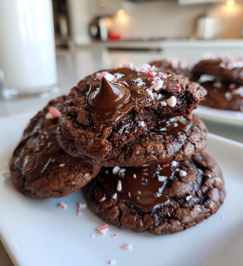 Double Chocolate Peppermint Cookies