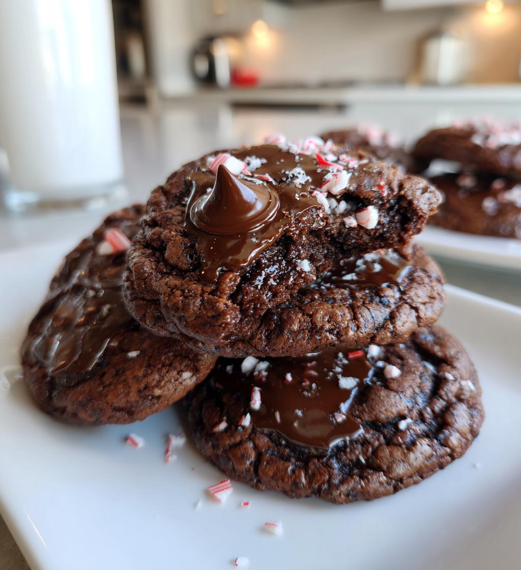 Double Chocolate Peppermint Cookies