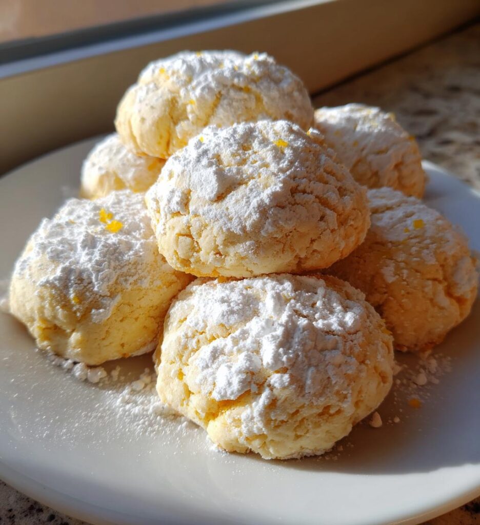 Dreamy Lemon Snowball Cookies