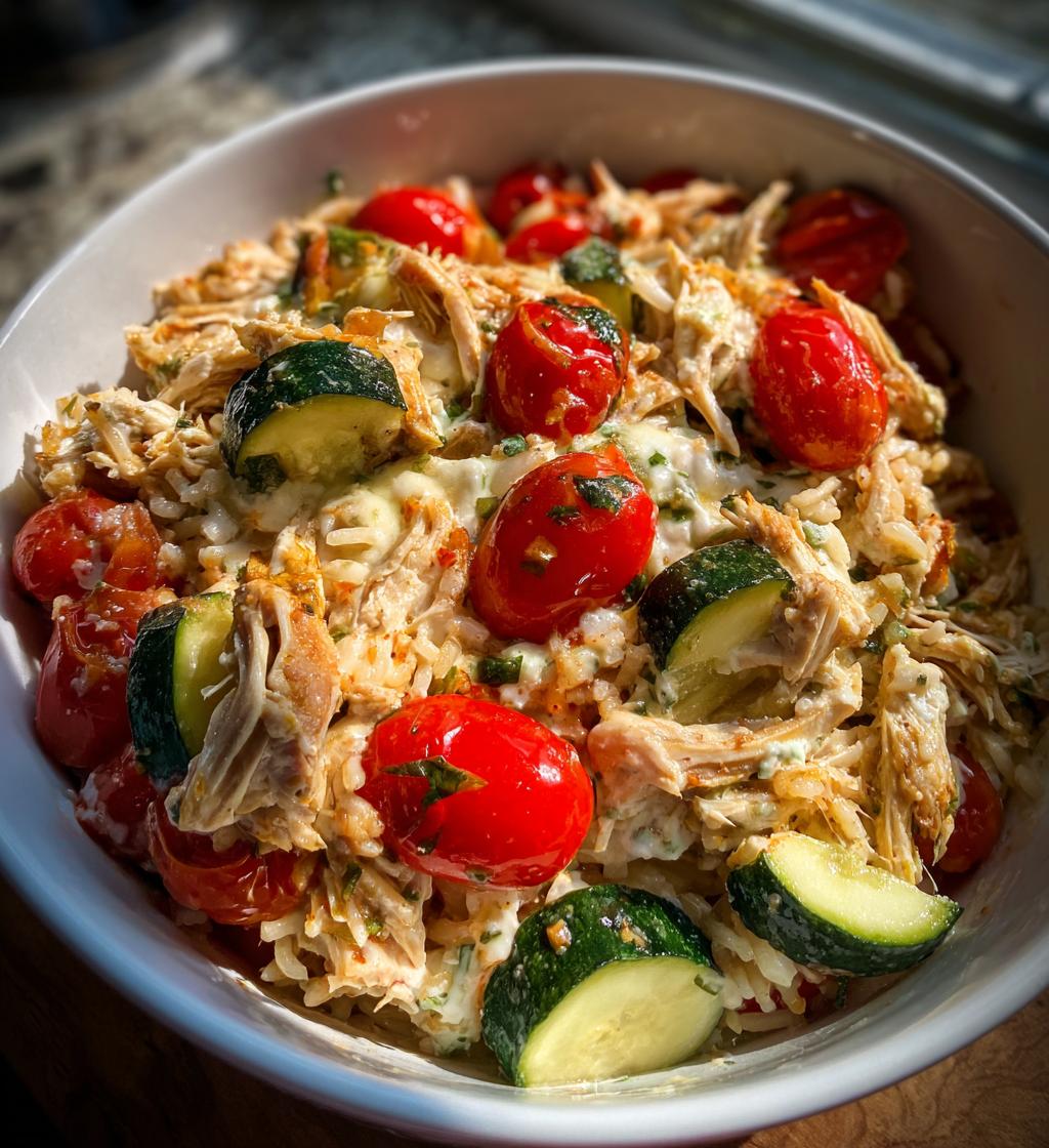 Dump-and-Bake Chicken Tzatziki Casserole