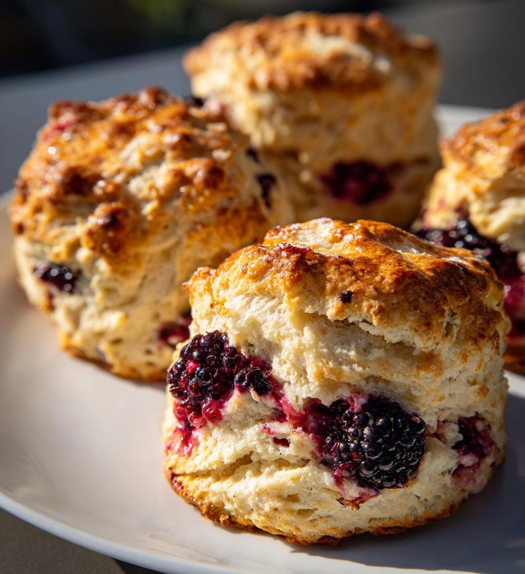 Earl Grey Blackberry Scones - detail 1