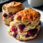 Earl Grey Blackberry Scones
