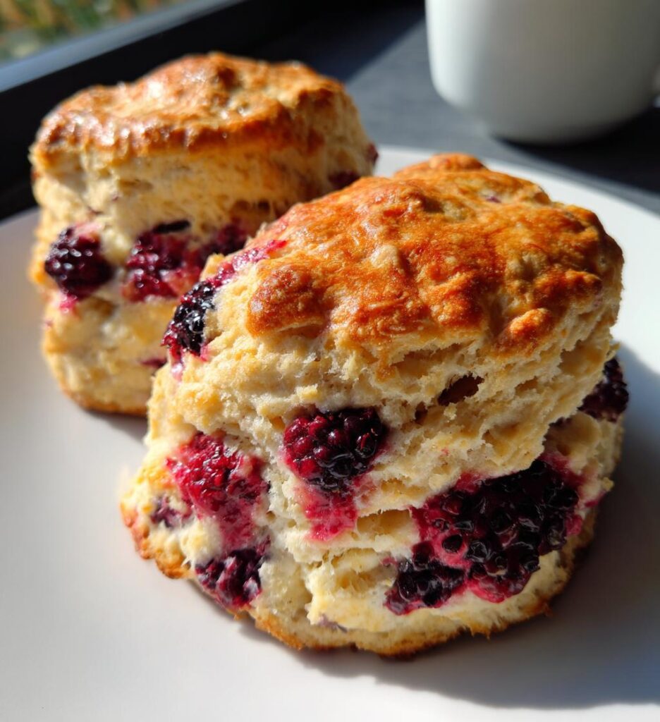 Earl Grey Blackberry Scones