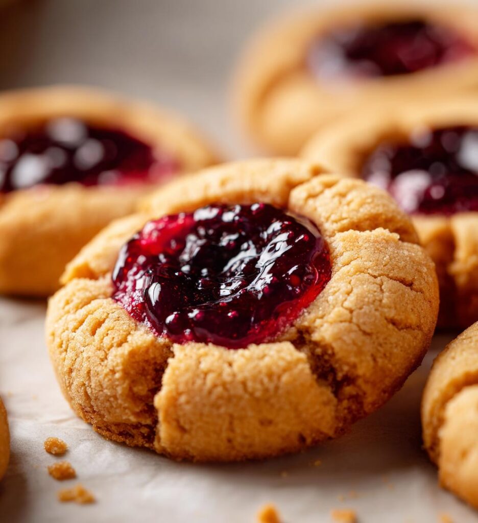 Easy Blackberry Jam Thumbprint Cookies