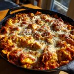 Easy Cheesy Chicken Tortellini Bake for Two