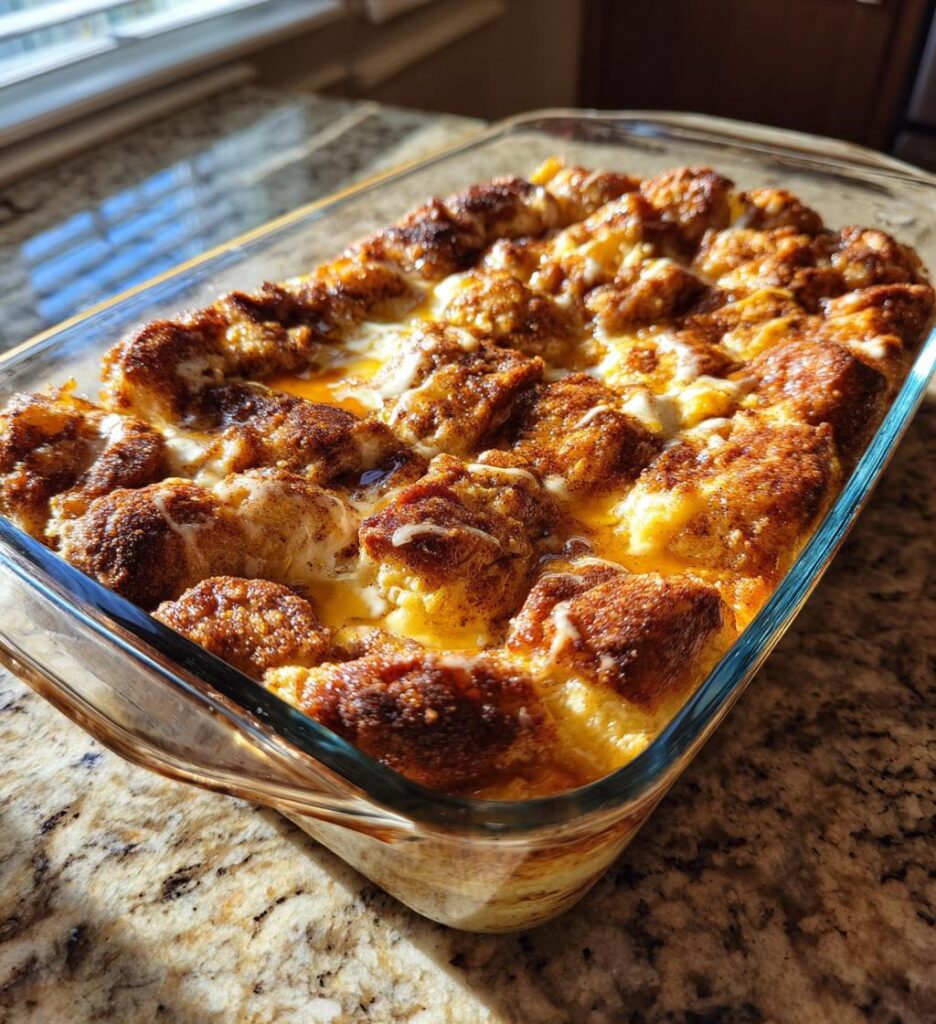Easy Cinnamon Roll Casserole