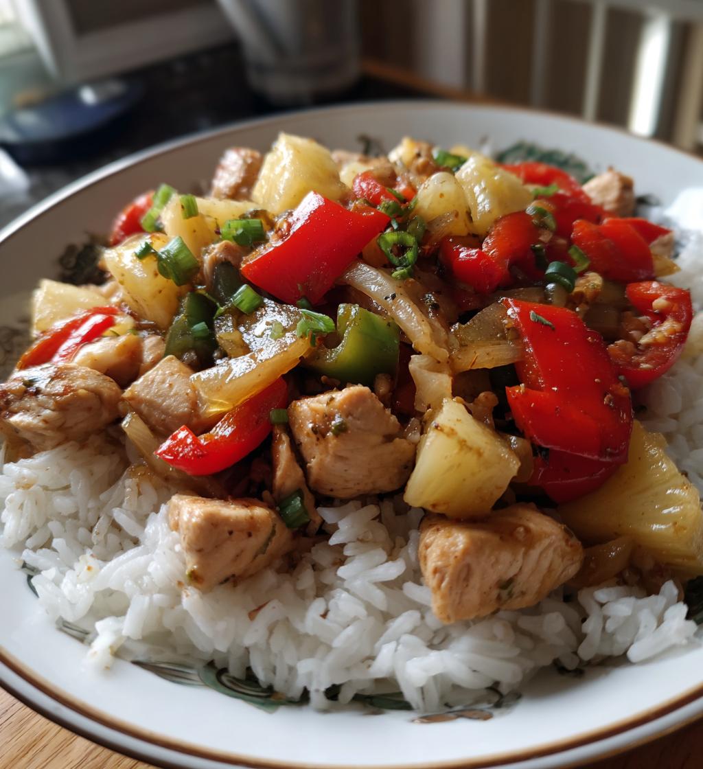 Easy Pineapple Chicken with Rice - detail 1