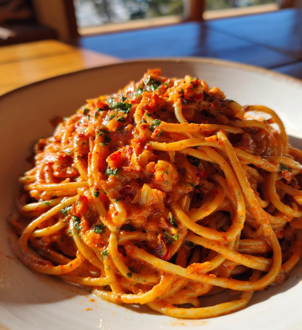Easy Red Pepper Cream Sauce - detail 1