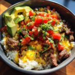 Easy Steak Queso Bowl