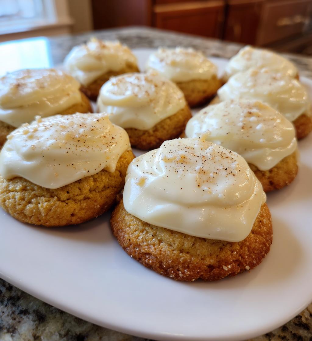 Eggnog Cookies with Eggnog Frosting