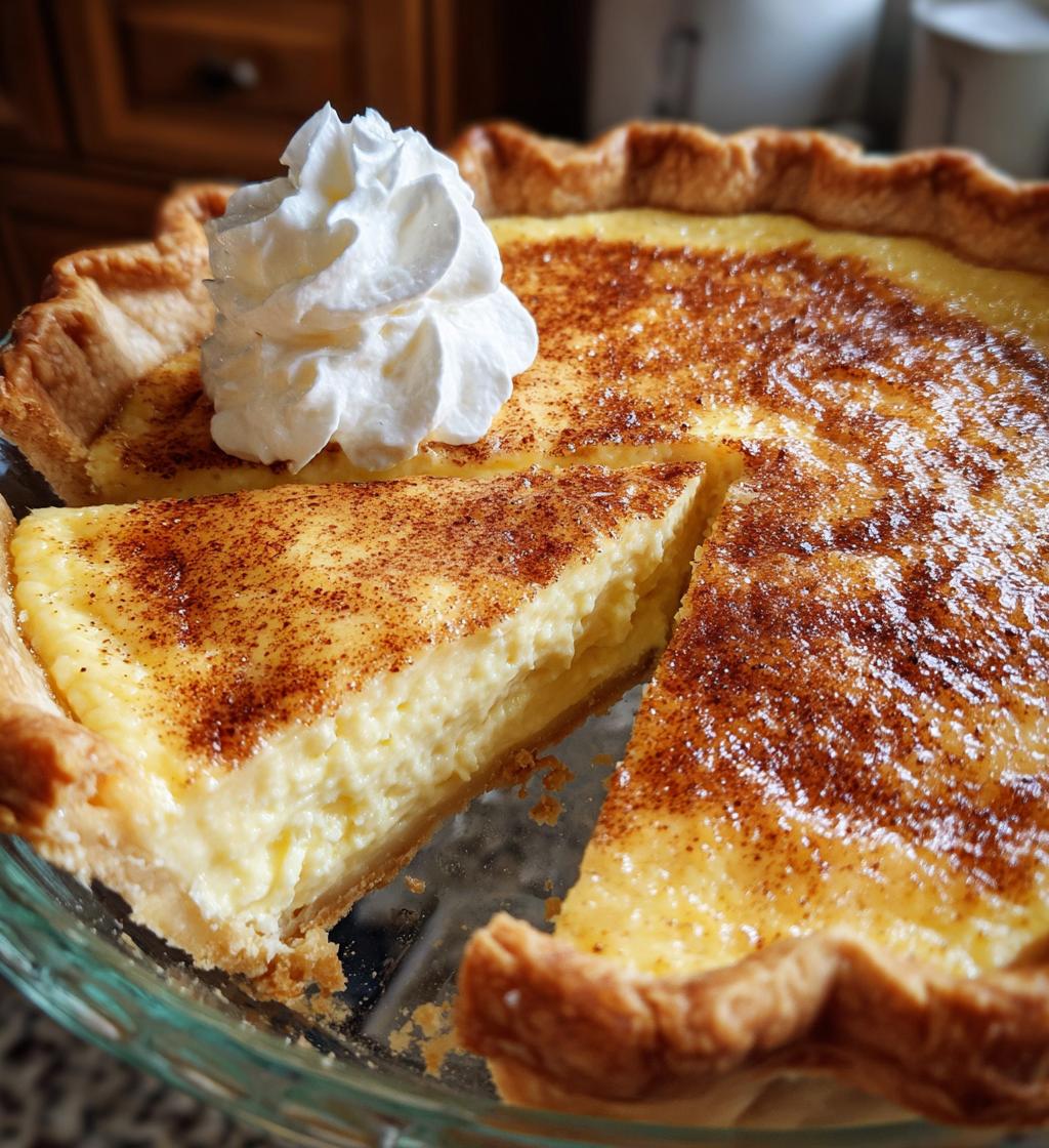 Eggnog Custard Pie - detail 1