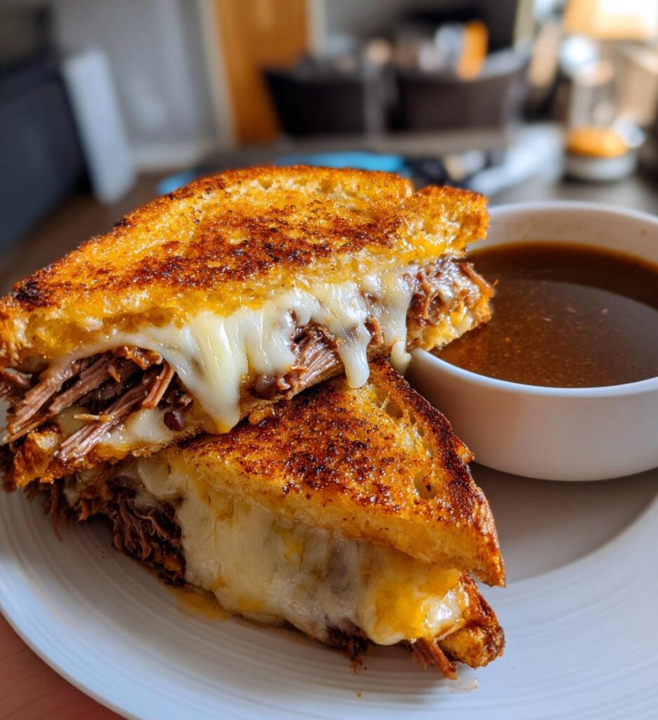 French Dip Grilled Cheese