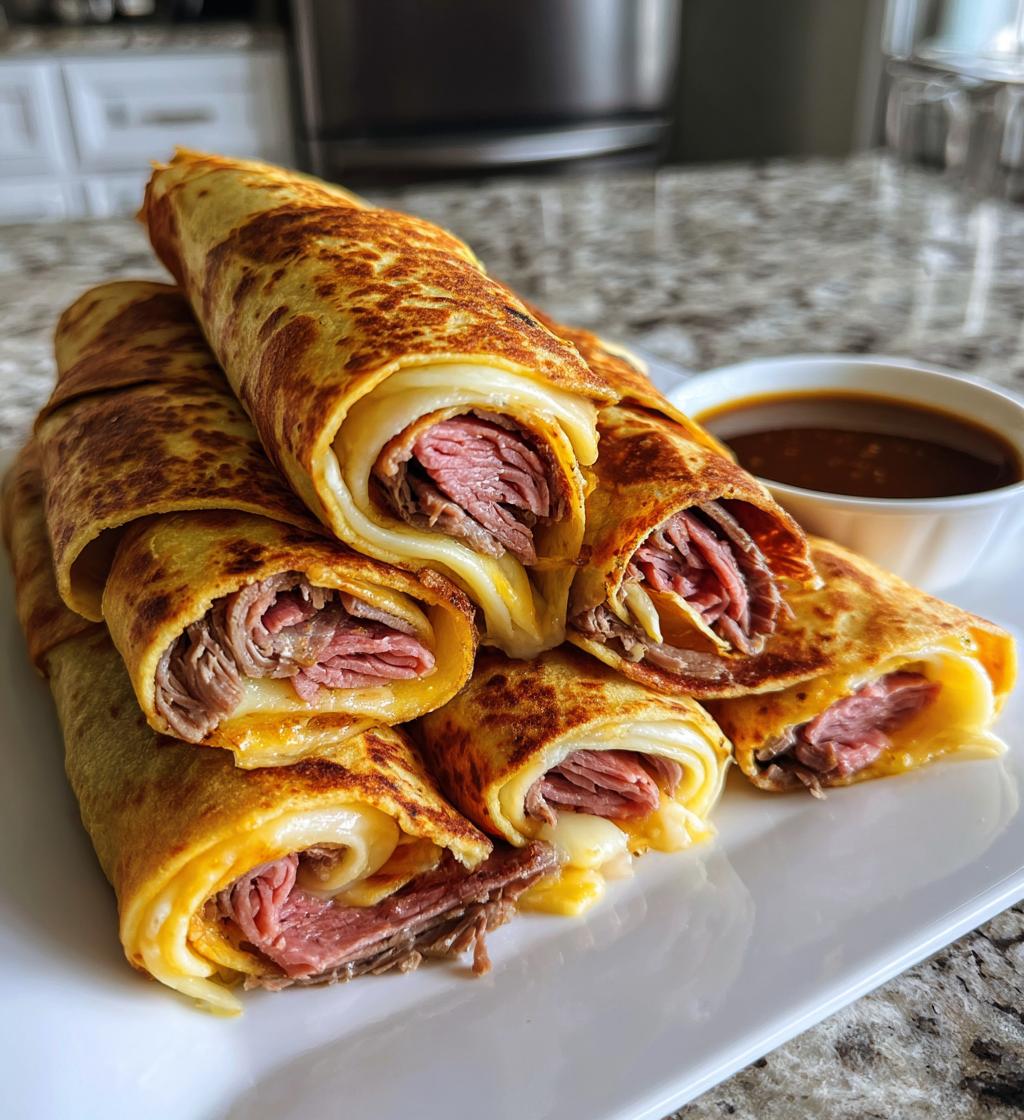 French Dip Tortilla Roll Ups - detail 1