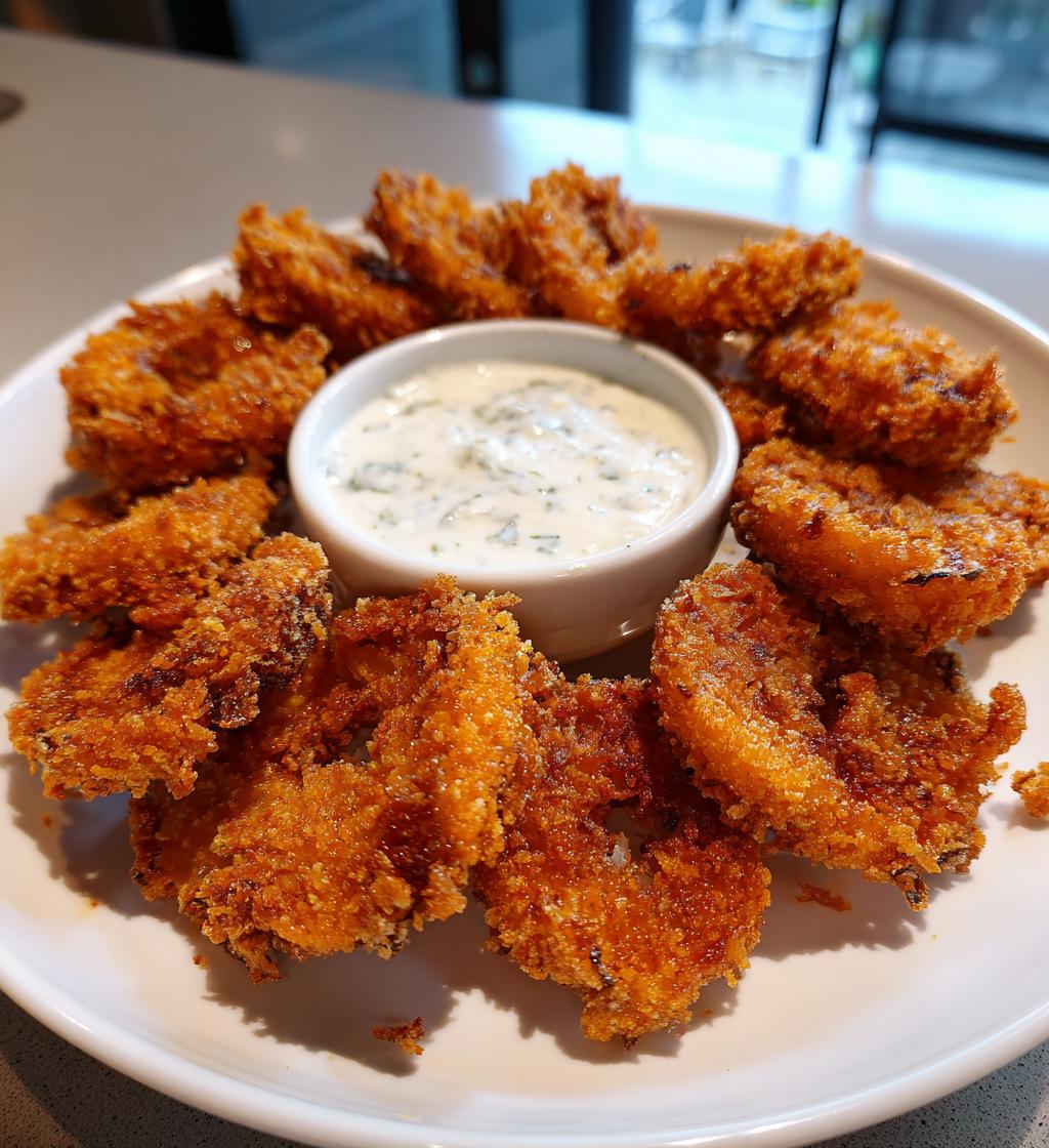 Fried Sliced Mushrooms with Ranch - detail 1