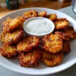 Fried Sliced Mushrooms with Ranch