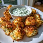 Garlic Butter Cod Bites with Creamy Lemon Herb Dip