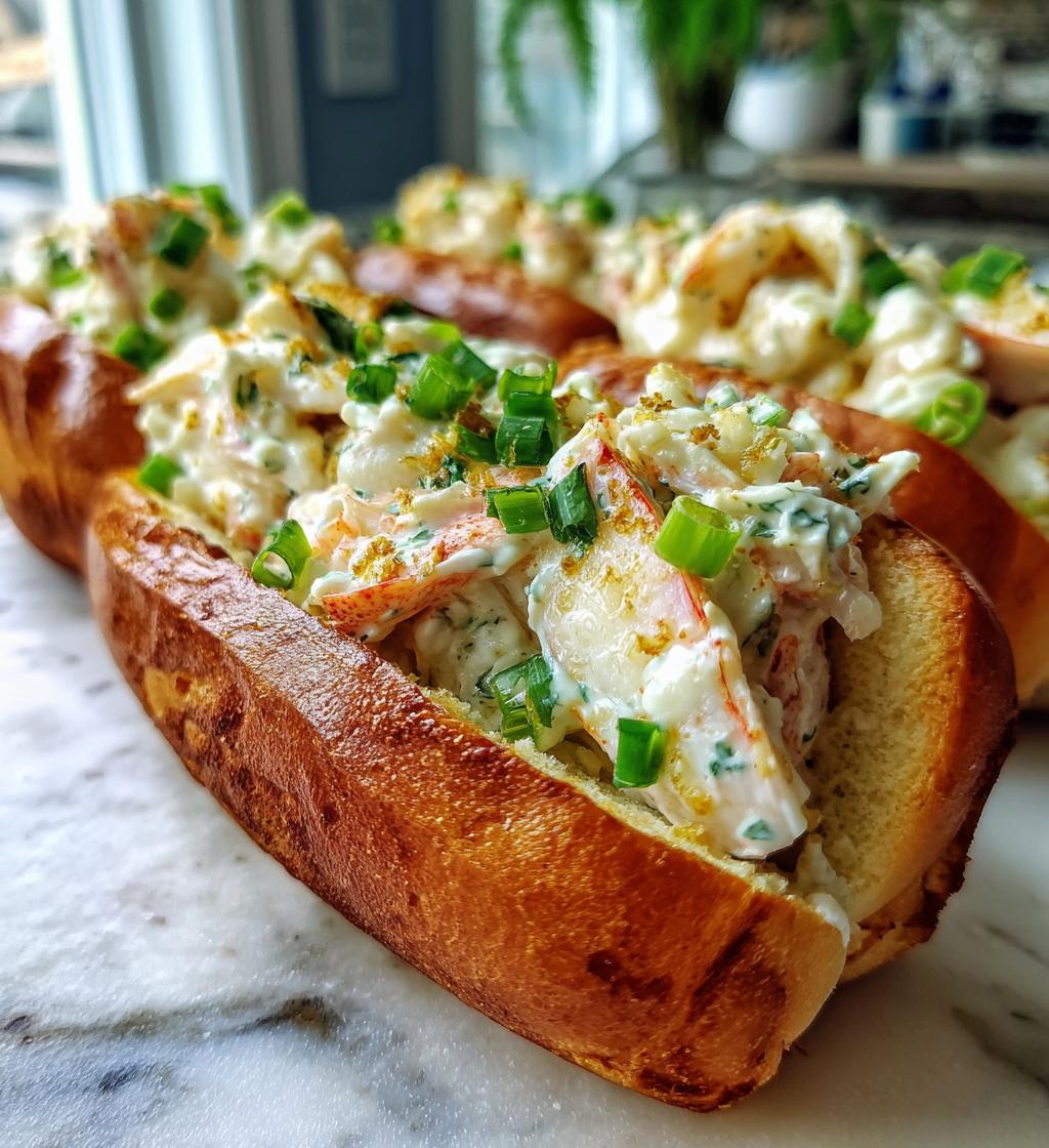 Garlic Butter Lobster Rolls With Creamy Filling
