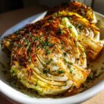 Garlic Butter Roasted Cabbage Steaks