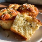 Garlic Rosemary Focaccia Muffins