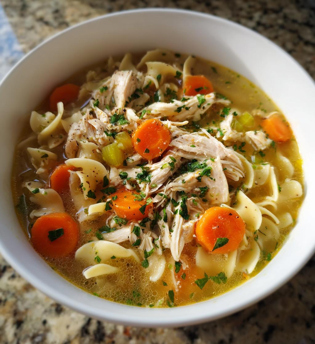 Ginger Garlic Chicken Noodle Soup - detail 1