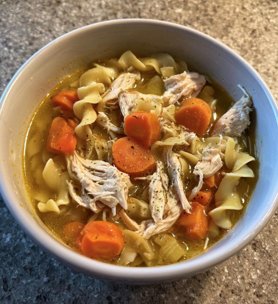 Ginger Garlic Chicken Noodle Soup
