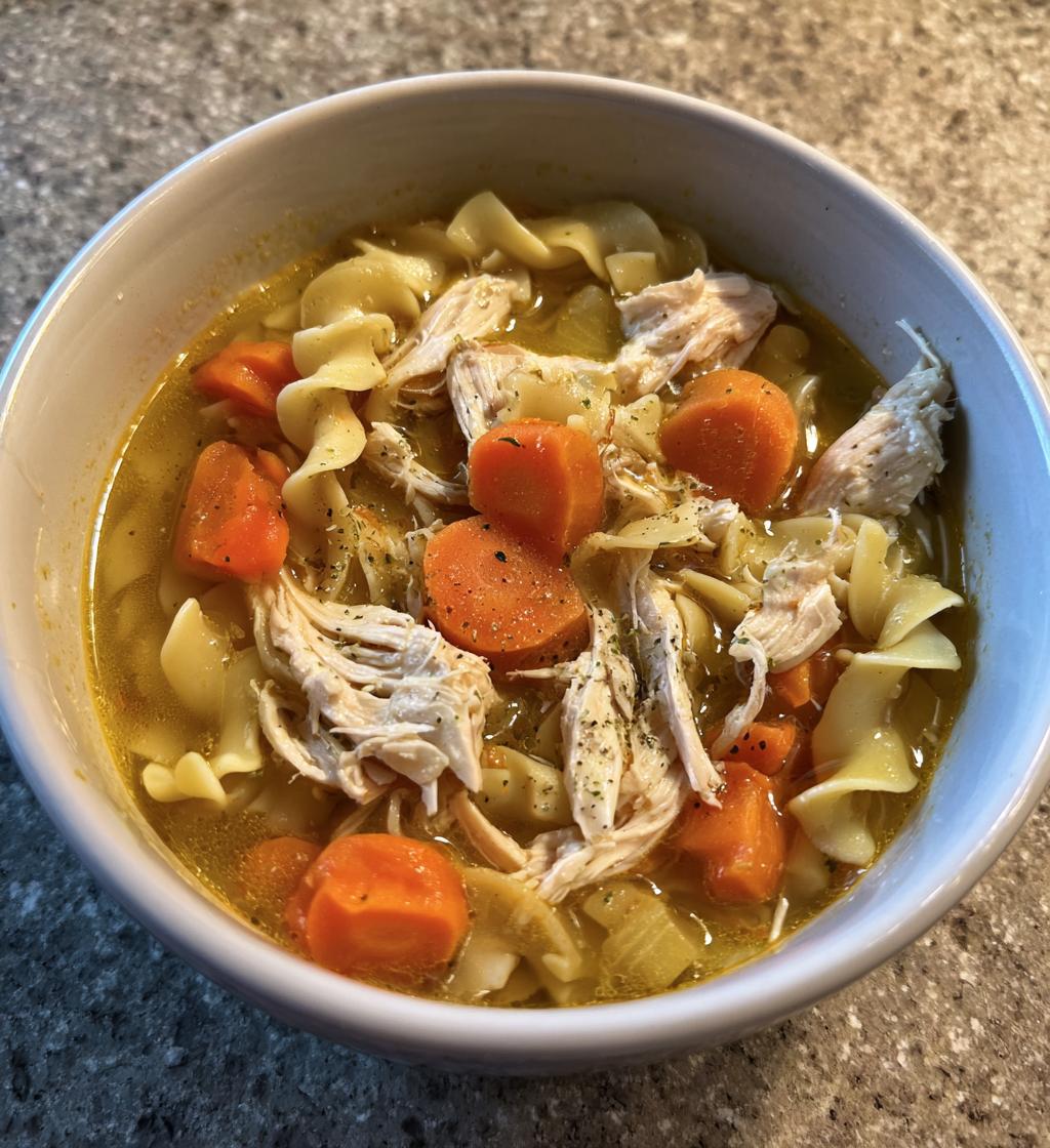 Ginger Garlic Chicken Noodle Soup