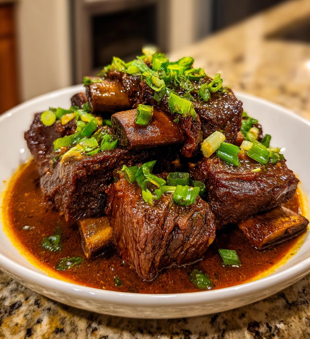 Ginger Miso Braised Short Ribs - detail 1