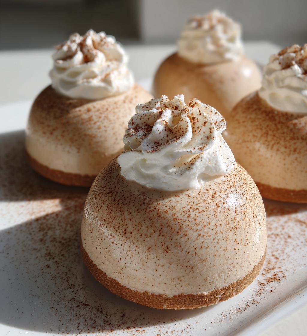 Gingerbread Latte Mousse Domes - detail 1