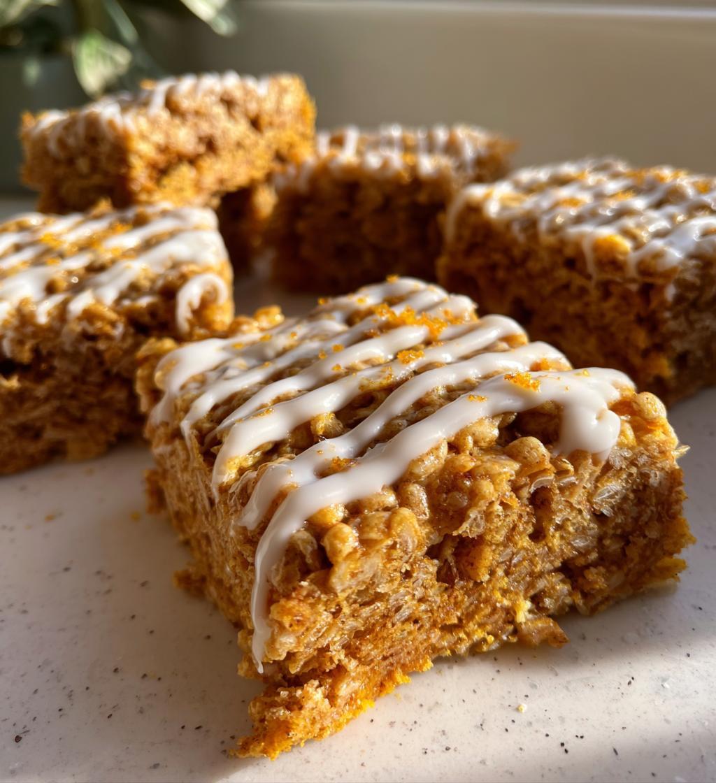 Gingerbread Rice Krispie Treats - detail 1
