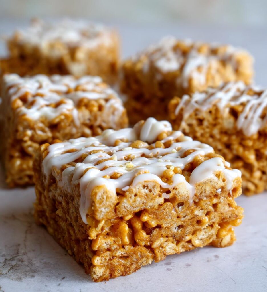 Gingerbread Rice Krispie Treats