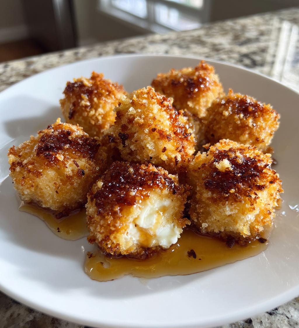 Goat Cheese Poppers with Honey - detail 1