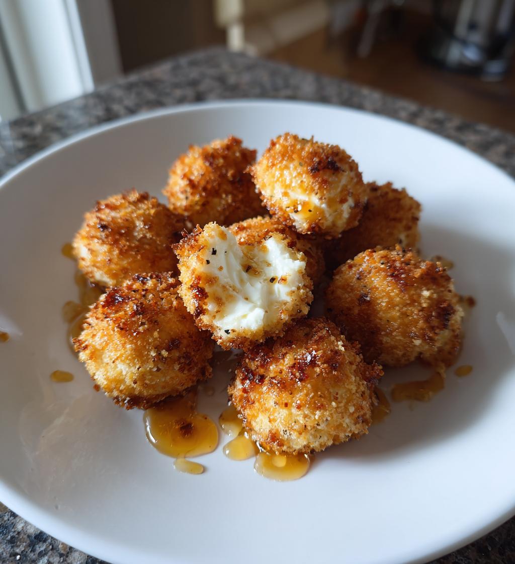 Goat Cheese Poppers with Honey