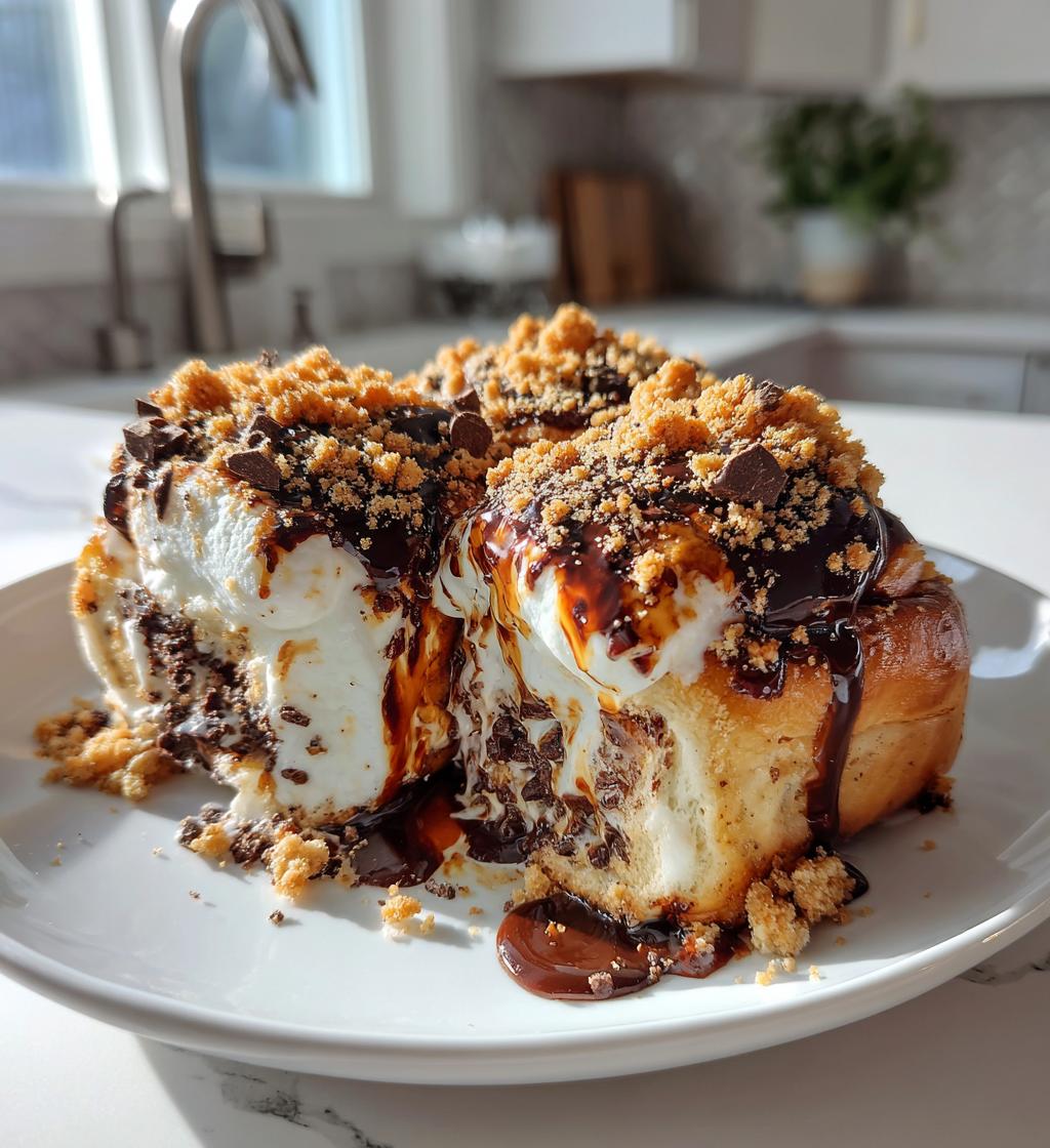 Gooey Golden S'mores Rolls - detail 1