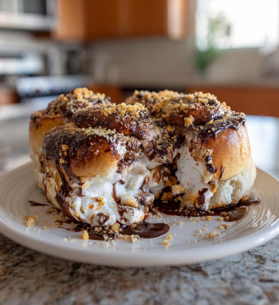 Gooey Golden S'mores Rolls