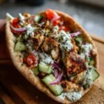 Greek Chicken Pitas