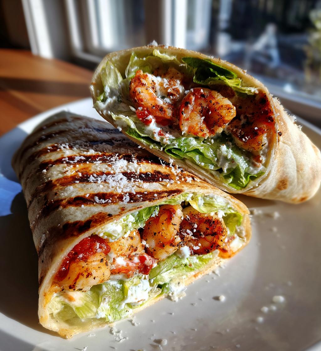 Grilled Shrimp Caesar Wraps - detail 1