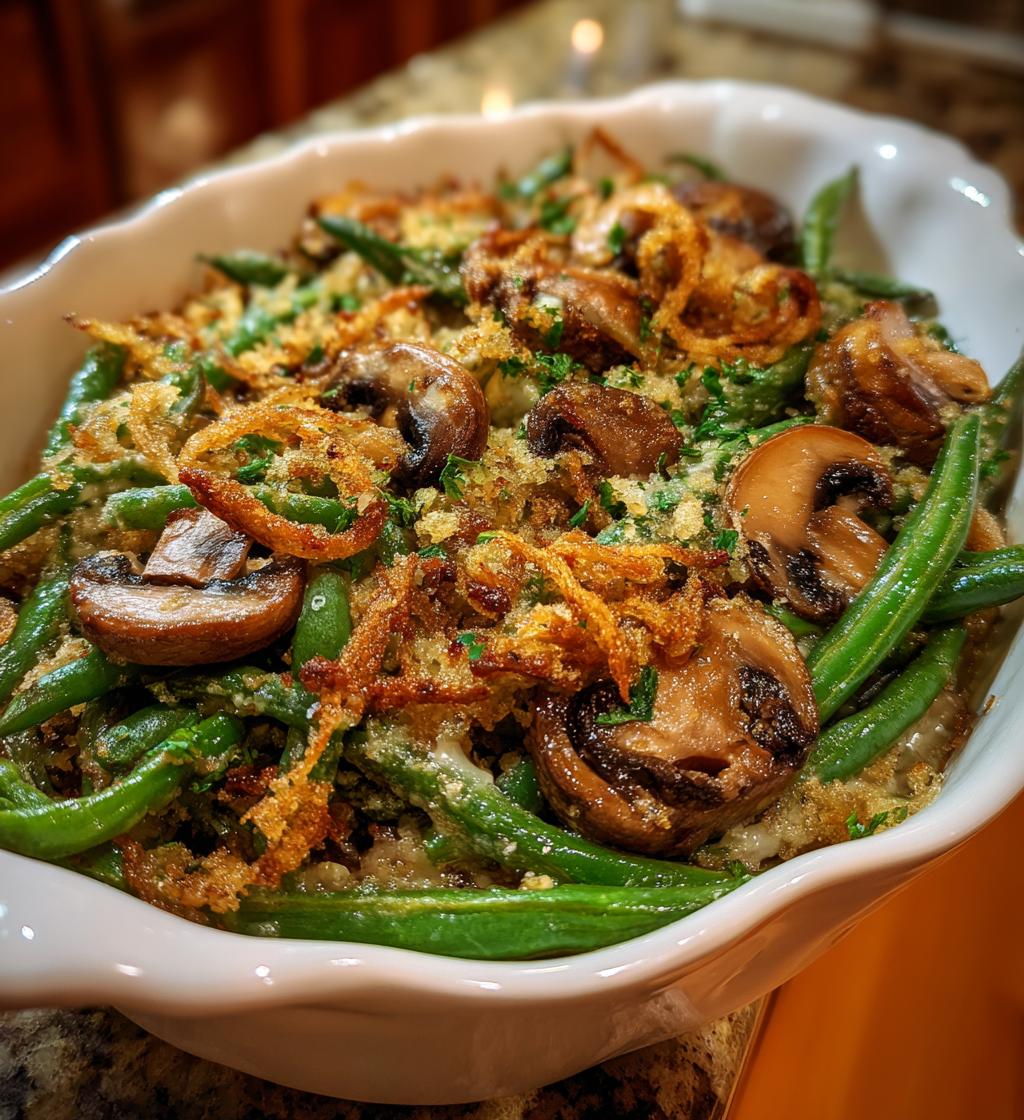 Healthy Green Bean Casserole - detail 1